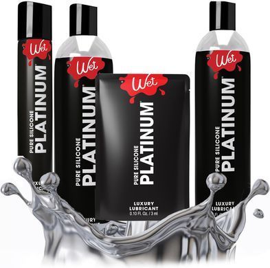 Пробник лубриканту на силіконовій основі Wet Pure Silicone Platinum (3 мл) зображення