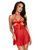 Откровенная бэби-долл Kissable Sexy Kiss Babydoll Red, размер L/XL картинка