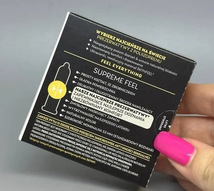 Презервативи безлатексні SKYN Supreme Feel (3 шт) зображення