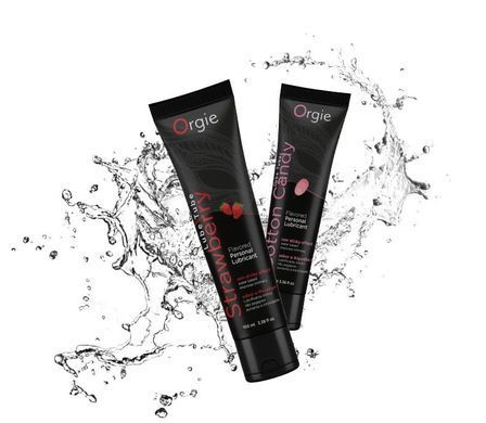 Съедобный лубрикант на водной основе Orgie Lube Tube Strawberry, клубника (100 мл) картинка
