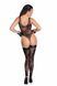Боді фатинове з малюнком Noir Handmade F242 Tulle body with patterned flock embroidery, розмір S картинка 2