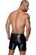 Чоловічі шорти на шнурку Noir Handmade H061 Powerwetlook shorts, розмір S картинка 2