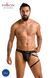 Мужские стринги с гартером Passion 058 THONG BILL black, размер XXL/XXXL картинка 5