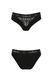 Трусики з широкою гумкою і мереживом Passion PS001 PANTIES black, розмір M картинка 4