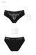 Трусики з широкою гумкою і мереживом Passion PS001 PANTIES black, розмір M картинка 3