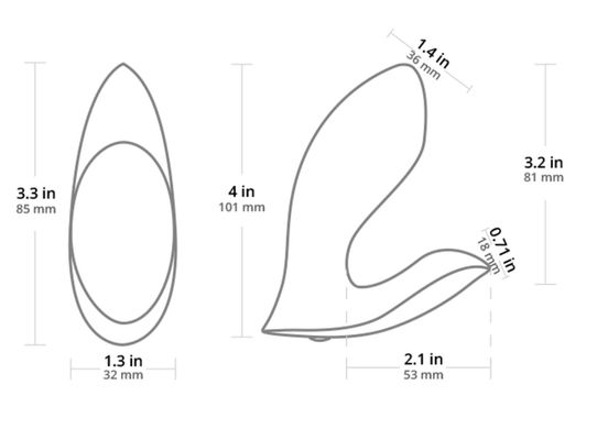 Смарт-вибратор в трусики с функцией движения Lovense Flexer (диаметр 3,6 см) картинка