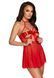Откровенная бэби-долл Kissable Sexy Kiss Babydoll Red, размер L/XL картинка 5