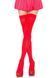 Класичні непрозорі панчохи Leg Avenue Opaque Nylon Thigh Highs OS Red зображення