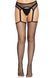 Колготки-сетка с открытым доступом Leg Avenue Net stockings with garter belt Black O/S картинка 3