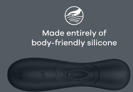 Вакуумный клиторальный стимулятор с вибрацией Satisfyer Pro 2 Generation 3 with Liquid Air Dark Grey картинка