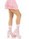 Носки ажурные с рюшами Leg Avenue Mini Bow Lace Anklet White картинка 6