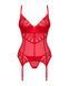 Корсет с кружевом + трусики Obsessive Ingridia corset & thong, размер M/L картинка 3