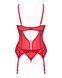 Корсет с кружевом + трусики Obsessive Ingridia corset & thong, размер M/L картинка 4