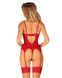 Корсет с кружевом + трусики Obsessive Ingridia corset & thong, размер M/L картинка 2