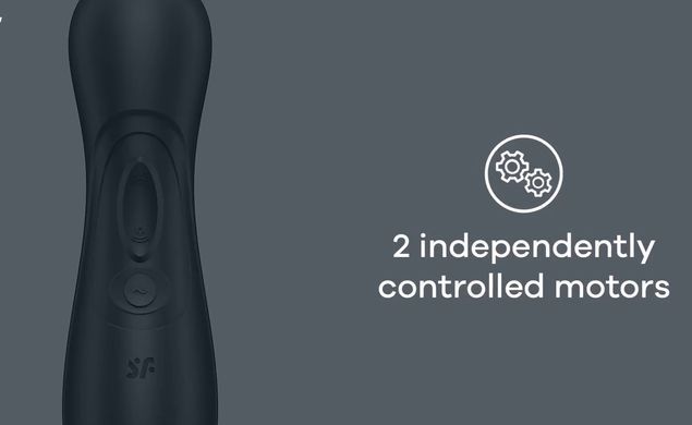 Вакуумный клиторальный стимулятор с вибрацией Satisfyer Pro 2 Generation 3 with Liquid Air Dark Grey картинка