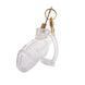Клітка для пеніса з замком LOCKINK SEVANDA Plastic Penis Chastity Cage Transparent картинка 4