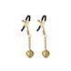 Затискачі для сосків з серцем Liebe Seele Solid Heart Nipple Clamps Gold картинка 1