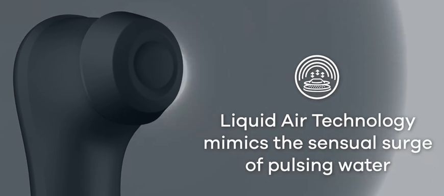 Вакуумный клиторальный стимулятор с вибрацией Satisfyer Pro 2 Generation 3 with Liquid Air Dark Grey картинка