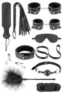 Набор для BDSM Fetish Tentation SM Bondage Box in vegan leather 10pcs картинка