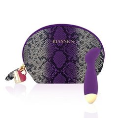 Вибратор для точки G Rianne S: Boa Mini Purple + косметичка-чехол на замке картинка