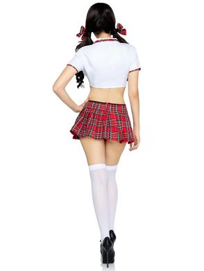 Рольовий костюм школярки Leg Avenue Miss Prep School Red, розмір M/L  зображення