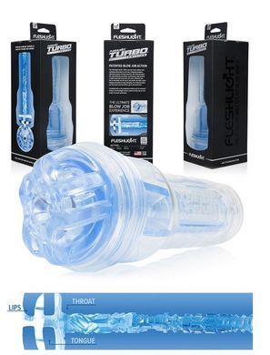 Мастурбатор Fleshlight Turbo Ignition Blue Ice (имитатор минета) картинка
