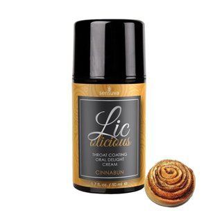 Гель для мінету Sensuva Lic-o-licious Cinnabun, кориця (50 мл) зображення