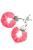 Наручники с пухом + 2 ключа S Pleasures Furry Cuffs Pink картинка