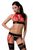 Сексуальний жіночий комплект Passion AZIZA SET red, розмір S/M зображення
