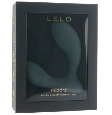 Смарт массажер простаты с вибрацией LELO Hugo 2 Green (диаметр 4,1 см) картинка