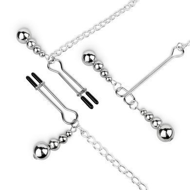 Затискачі для сосків та клітора Bedroom Fantasies: Nipple and Clitoris Clamps Silver зображення