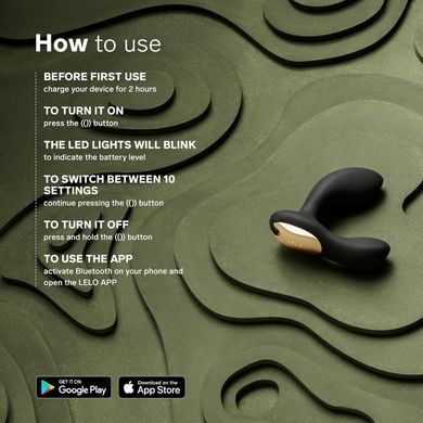 Смарт массажер простаты с вибрацией LELO Hugo 2 Green (диаметр 4,1 см) картинка