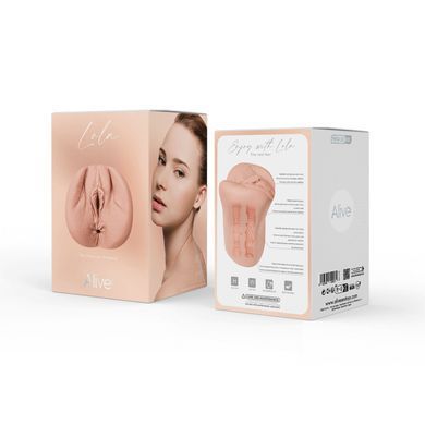 Мастурбатор &ndash; вагіна та анус Alive Lola Super Realistic Masturbator Flesh, розмір L  зображення