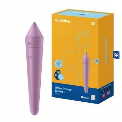 Віброкуля-смарт перезарядна Satisfyer Ultra Power Bullet 8 Lilac зображення