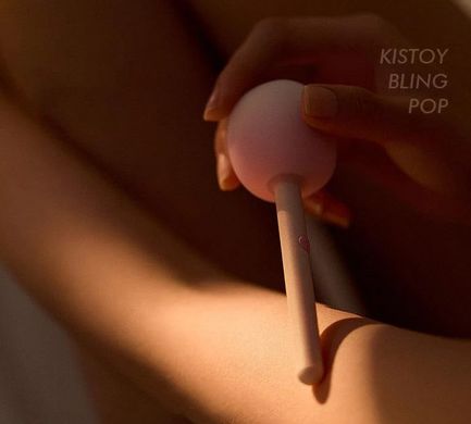 Вакуумний стимулятор з вібрацією + світильник KISTOY Bling Pop зображення