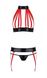 Сексуальный женский комплект Passion AZIZA SET red, размер S/M картинка 3
