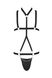 Мужское боди со стрепами Passion 039 SET ANDREW black, размер S/M картинка 3