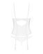 Напівпрозорий корсет з підв&rsquo;язками + трусики Obsessive Alissium corset & thong White, розмір XS/S картинка 4