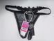Трусики з ажурною вставкою та відкритим доступом Obsessive Celia Noir crotchless thong, розмір XL/2XL картинка 14