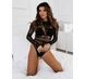 Боді з довгим рукавом Penthouse Spicy whisper Black, розмір XL картинка 3