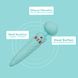 Вибромассажер - микрофон с кристаллом Сваровски PILLOW TALK Sultry Teal (с ротацией и нагревом) картинка 15