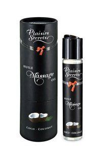 Массажное масло съедобное с афродизиаками Plaisirs Secrets Coconut Кокос (59 мл) картинка