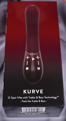 Вибратор для точки G Hot Octopuss KURVE Treble and Bass Technology (диаметр 3,8 см) картинка