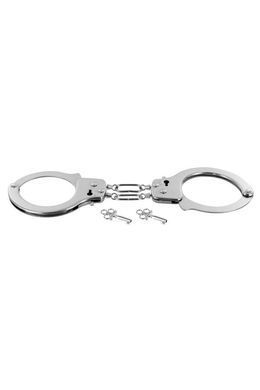 Наручники металеві з ключами Fetish Tentation Soft adjustable metal wrist cuffs зображення