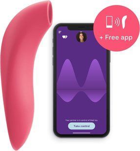 Вакуумний смарт-стимулятор для пар Melt by We-Vibe Coral (зручно поєднувати з проникаючим сексом) зображення