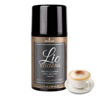 Гель для мінету Sensuva Lic-o-licious Cappuccino, капучино (50 мл) зображення