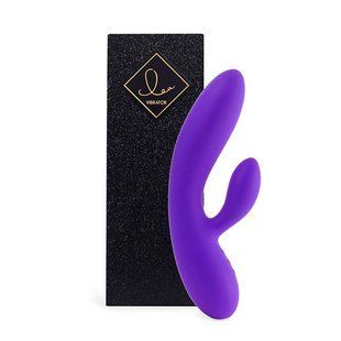 Вібратор - кролик гнучкий з двома моторами FeelzToys Lea Rabbit Vibrator Medium Purple (діаметр 3,75 см) зображення
