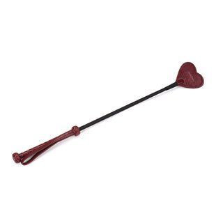 Ляскалка-серце Liebe Seele Wine Red Riding Crop with Heart-Shape Tip зображення