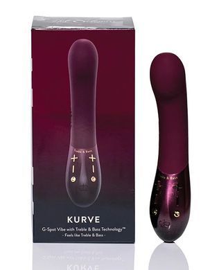 Вибратор для точки G Hot Octopuss KURVE Treble and Bass Technology (диаметр 3,8 см) картинка