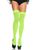 Класичні непрозорі панчохи Leg Avenue Opaque Nylon Thigh Highs OS Neon Green зображення